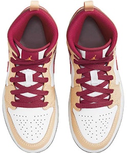 (PS) Air Jordan 1 Mid '淡咖喱红衣主教红' 640734-201 Shop (PS) Air Jordan 1 Mid '淡咖喱红衣主教红' 640734-201