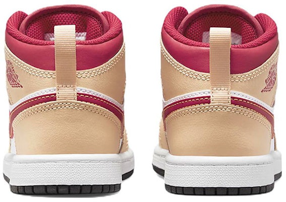 (PS) Air Jordan 1 Mid '淡咖喱红衣主教红' 640734-201 Purchase (PS) Air Jordan 1 Mid '淡咖喱红衣主教红' 640734-201