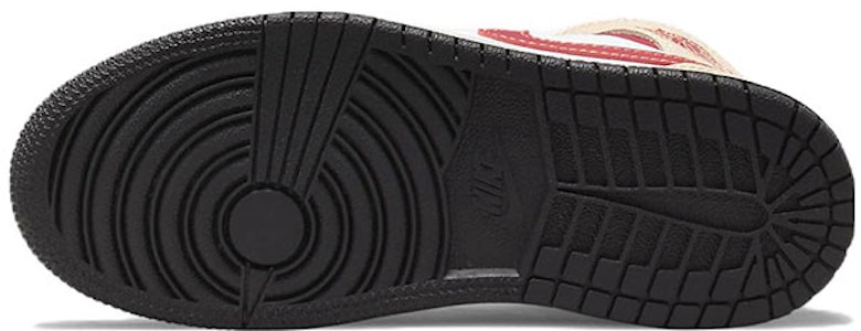 (PS) Air Jordan 1 Mid '淡咖喱红衣主教红' 640734-201 Details for (PS) Air Jordan 1 Mid '淡咖喱红衣主教红' 640734-201