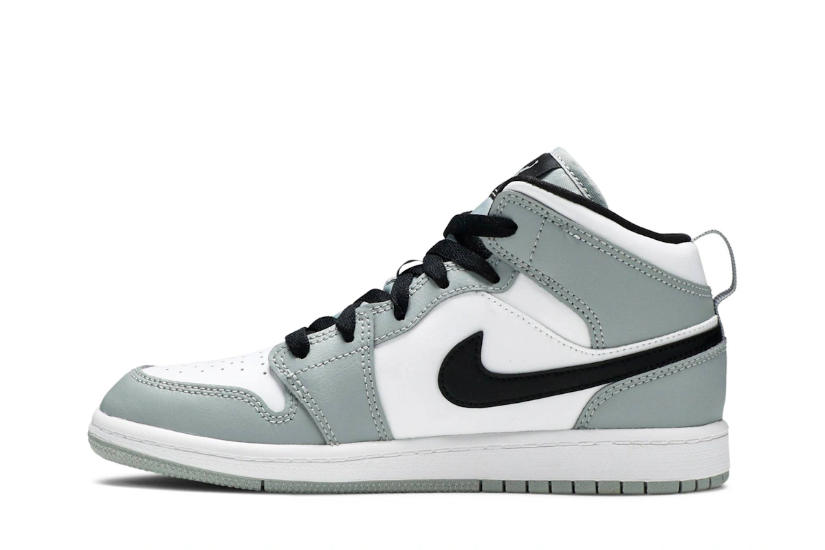 (Preschool) Air Jordan 1 Mid 'Light Smoke Grey' 640734-092