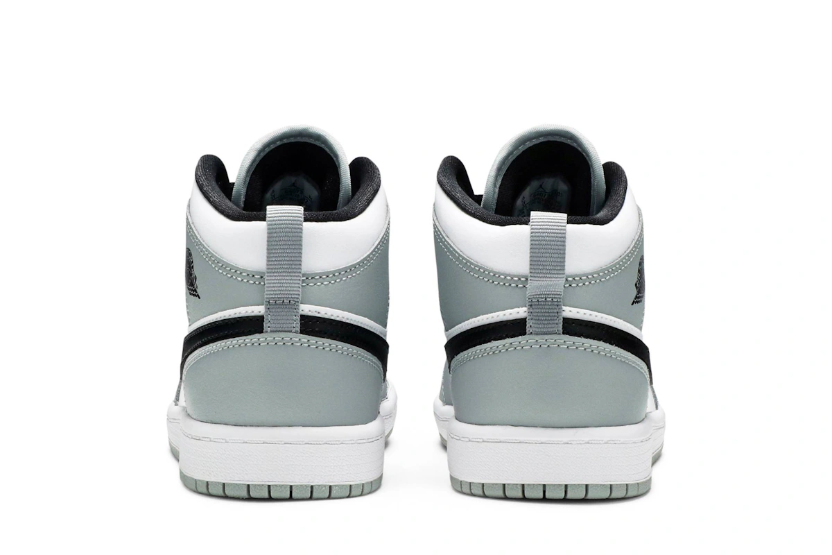 (Preschool) Air Jordan 1 Mid 'Light Smoke Grey' 640734-092