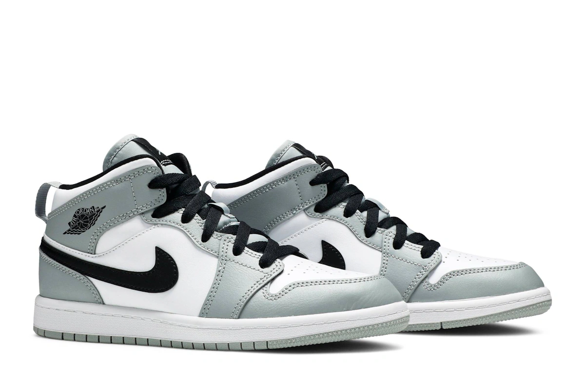 (Preschool) Air Jordan 1 Mid 'Light Smoke Grey' 640734-092