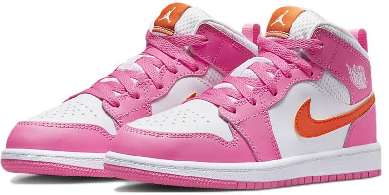 (PS) Air Jordan 1 中帮 '粉红橙' DX3238-681 Lookbook (PS) Air Jordan 1 中帮 '粉红橙' DX3238-681