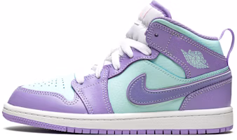 (Preschool) Air Jordan 1 Mid 'Purple Pulse Glacier Blue' 640734-500 (Preschool) Air Jordan 1 Mid 'Purple Pulse Glacier Blue' 640734-500