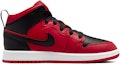 Order (PS) Air Jordan 1 Mid 'Reverse Bred' Merah Hitam Terbalik 640734-660