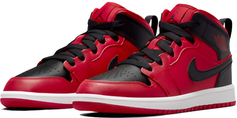 (PS) Air Jordan 1 中帮 '反转黑红' 640734-660 Lookbook (PS) Air Jordan 1 中帮 '反转黑红' 640734-660