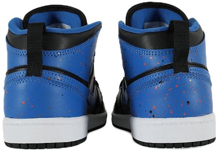 BP幼兒 Air Jordan 1 Mid 復古籃球鞋 黑藍 Shop BP幼兒 Air Jordan 1 Mid 復古籃球鞋 黑藍