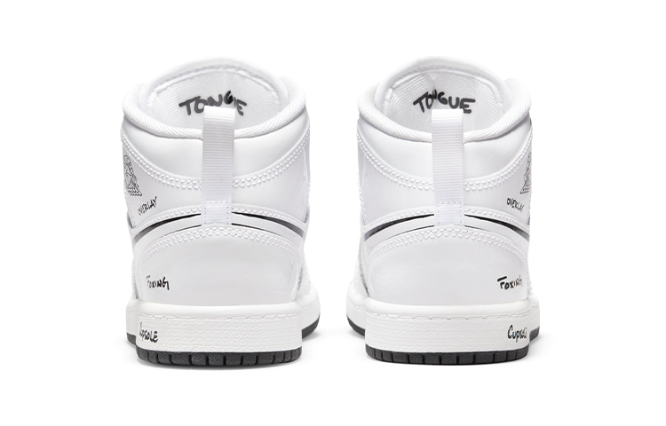 Shop (幼兒) Air Jordan 1 Mid 'Schematic' DQ1866-100