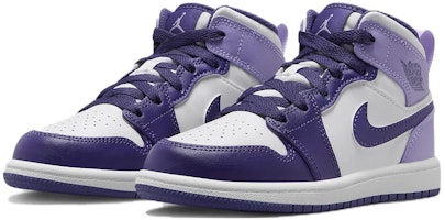 (PS) Air Jordan 1 Mid 'Sky J Purple' Ungu DQ8424-515 Lookbook (PS) Air Jordan 1 Mid 'Sky J Purple' Ungu DQ8424-515