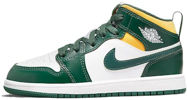 (Preschool) Air Jordan 1 Mid 'Sonics' 640734-371 (Preschool) Air Jordan 1 Mid 'Sonics' 640734-371