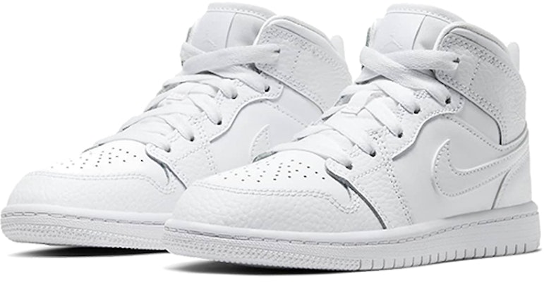 (PS) 에어 조던 1 미드 '올 화이트' 640734-130 Lookbook (PS) 에어 조던 1 미드 '올 화이트' 640734-130