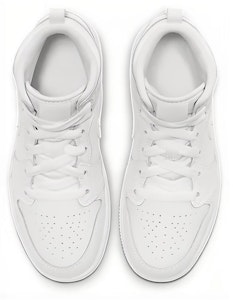 (PS) Air Jordan 1 Mid '全白' 640734-126 Lookbook (PS) Air Jordan 1 Mid '全白' 640734-126