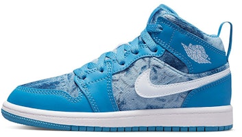(Preschool) Air Jordan 1 Mid 'Washed Denim' DM8952-400 (Preschool) Air Jordan 1 Mid 'Washed Denim' DM8952-400
