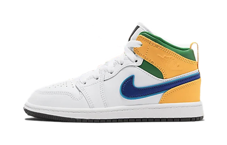 Buy (PS) Air Jordan 1 Mid 'Putih Court Ungu Teal' 640734-128