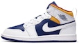 Buy (PS) 에어 조던 1 미드 '화이트 다크 블루' 640734-131