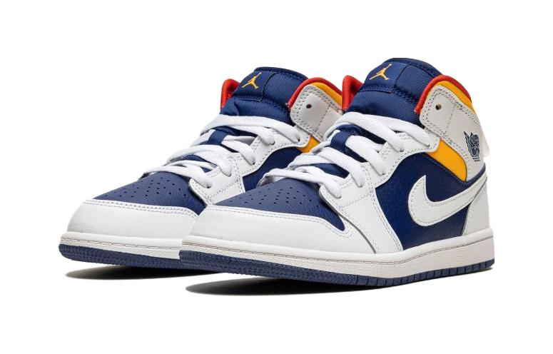 Lookbook (PS) 에어 조던 1 미드 '화이트 다크 블루' 640734-131