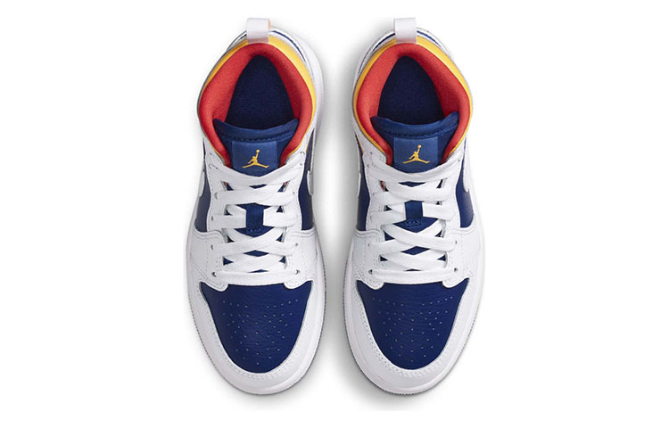 Shop (PS) 에어 조던 1 미드 '화이트 다크 블루' 640734-131