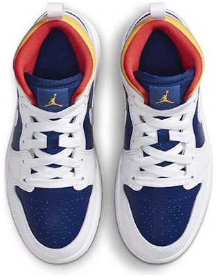 (PS) 에어 조던 1 미드 '화이트 다크 블루' 640734-131 Shop (PS) 에어 조던 1 미드 '화이트 다크 블루' 640734-131