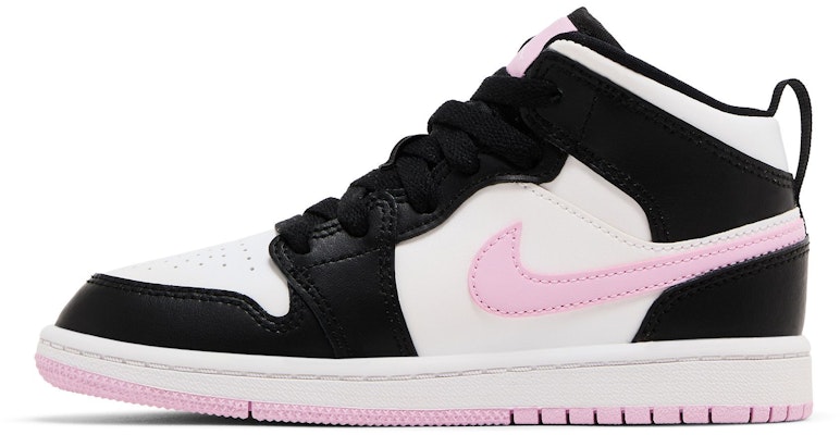 (Preschool) Air Jordan 1 Mid 'White Light Arctic Pink' 640737-103 Lookbook (Preschool) Air Jordan 1 Mid 'White Light Arctic Pink' 640737-103
