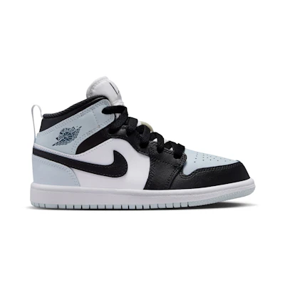 (Youth) Jordan 1 Mid 'Black Aura Squadron Blue'