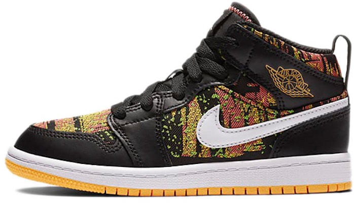 (Preschool) Air Jordan 1 Mid Black Laser Orange Bright Melon 640737-003 Buy (Preschool) Air Jordan 1 Mid Black Laser Orange Bright Melon 640737-003