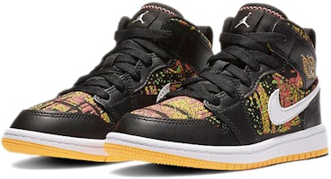 (PS) Air Jordan 1 中帮 黑色激光橙明亮蜜瓜 640737-003 Lookbook (PS) Air Jordan 1 中帮 黑色激光橙明亮蜜瓜 640737-003