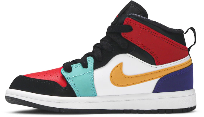 (PS) Air Jordan 1 Mid Bred Multi ''Farben'' 640734-125 Lookbook (PS) Air Jordan 1 Mid Bred Multi ''Farben'' 640734-125