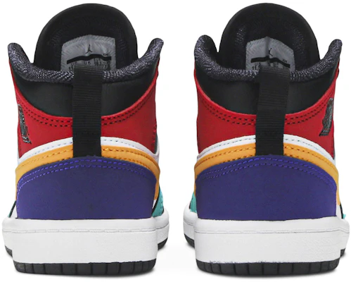 (PS) Air Jordan 1 Mid Bred Multi ''Farben'' 640734-125 Details for (PS) Air Jordan 1 Mid Bred Multi ''Farben'' 640734-125