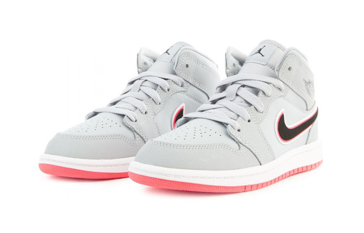 Lookbook (PS) Air Jordan 1 Mid Gris/Rojo 640737-060