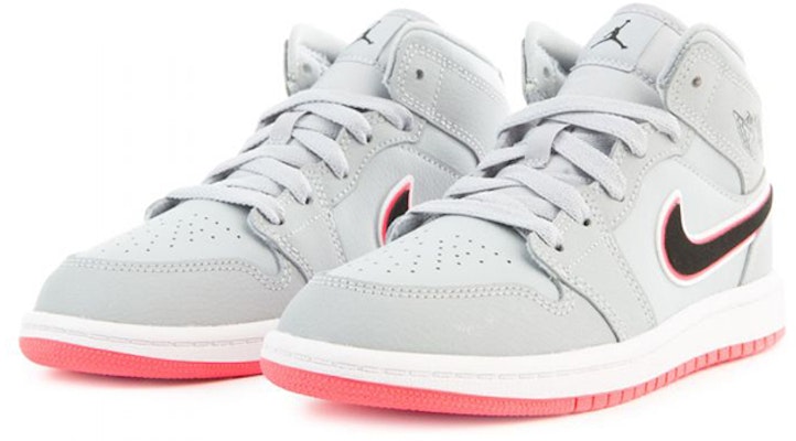 (PS) Air Jordan 1 Mid Gris/Rojo 640737-060 Lookbook (PS) Air Jordan 1 Mid Gris/Rojo 640737-060