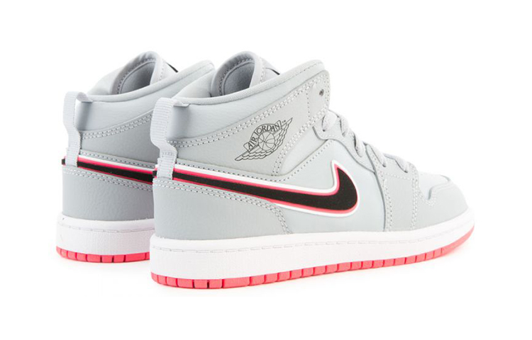 Shop (PS) Air Jordan 1 Mid Gris/Rojo 640737-060