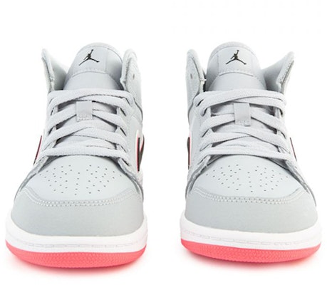 (PS) Air Jordan 1 Mid Gris/Rojo 640737-060 Details for (PS) Air Jordan 1 Mid Gris/Rojo 640737-060