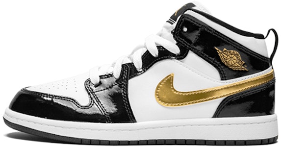 (PS) Air Jordan 1 Mid Patent 'Hitam Emas' BQ6932-007 Buy (PS) Air Jordan 1 Mid Patent 'Hitam Emas' BQ6932-007