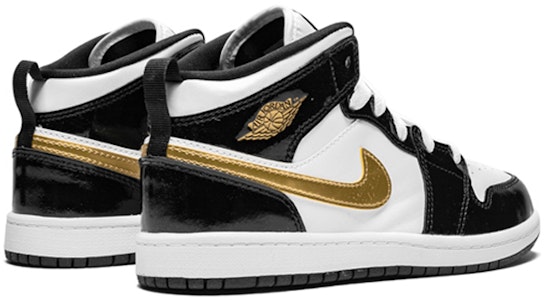 (PS) Air Jordan 1 Mid Patent 'Hitam Emas' BQ6932-007 Shop (PS) Air Jordan 1 Mid Patent 'Hitam Emas' BQ6932-007