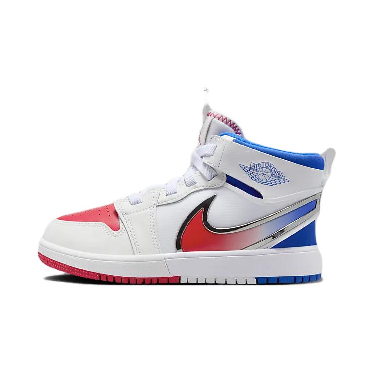 (Preschool) Air Jordan 1 Mid RM EasyOn 'White Racer Blue Red' FQ1282-100