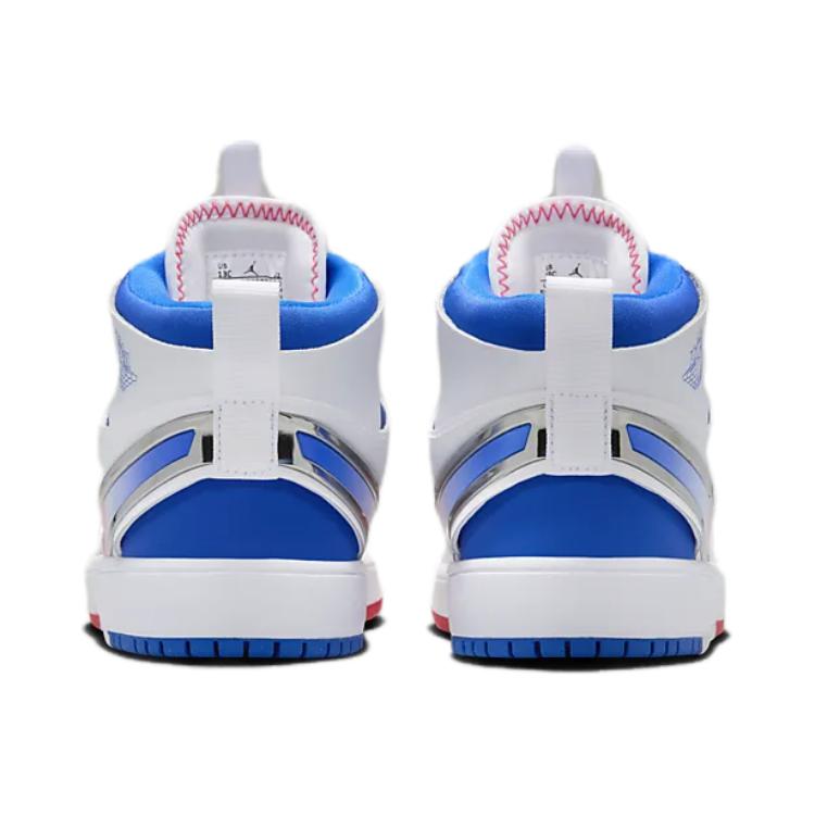 Lookbook (PS) 에어 조던 1 미드 RM EasyOn '화이트 레이서 블루 레드' FQ1282-100