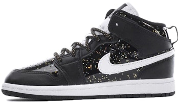 (Preschool) Air Jordan 1 Mid SE 'Black Glitter' AV5173-001 (Preschool) Air Jordan 1 Mid SE 'Black Glitter' AV5173-001