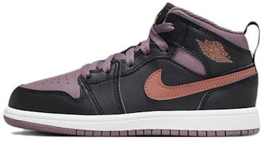 (Preschool) Air Jordan 1 Mid SE 'Black Sky J Mauve' FB9910-008 (Preschool) Air Jordan 1 Mid SE 'Black Sky J Mauve' FB9910-008