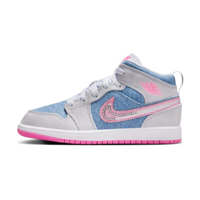 (PS) Jordan 1 Mid SE 'Denim Sequin'