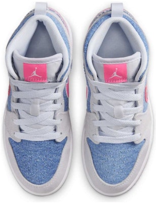 (Preschool) Air Jordan 1 Mid SE 'Denim Sequin' HQ1998-400 Order (Preschool) Air Jordan 1 Mid SE 'Denim Sequin' HQ1998-400