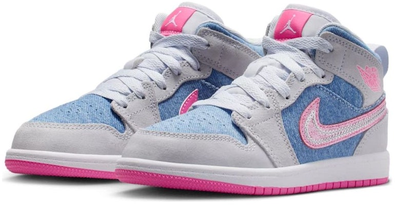 (JR) 에어 조던 1 미드 SE '데님 스팽글' HQ1998-400 Shop (JR) 에어 조던 1 미드 SE '데님 스팽글' HQ1998-400