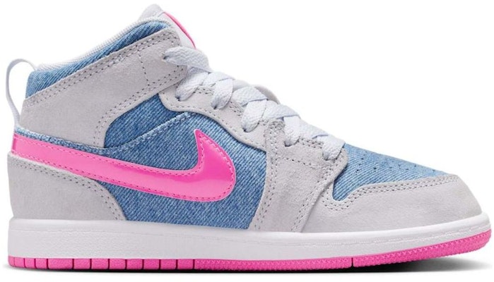 (JR) 에어 조던 1 미드 SE '데님 스팽글' HQ1998-400 Details for (JR) 에어 조던 1 미드 SE '데님 스팽글' HQ1998-400