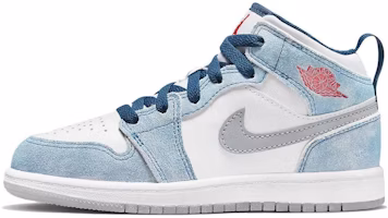 (Preschool) Air Jordan 1 Mid SE 'French Blue' DR6237-401 (Preschool) Air Jordan 1 Mid SE 'French Blue' DR6237-401