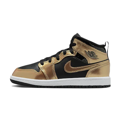 (PS) Jordan 1 Mid SE 'Metallic Gold Black'