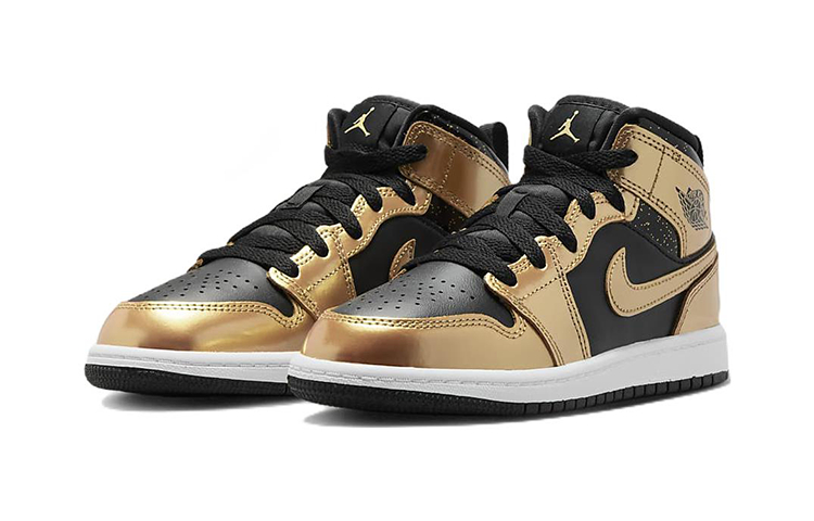 Lookbook (PS) 에어 조던 1 미드 SE '메탈릭 골드 블랙' DR6968-071