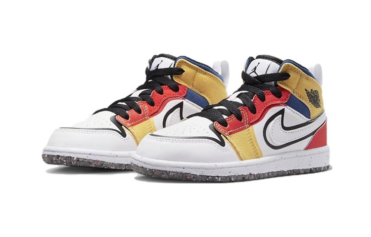 Lookbook (PS) エア ジョーダン 1 MID SE マルチカラーキャンバス DV1318-100