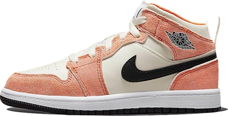 (Preschool) Air Jordan 1 Mid SE 'Orange Suede' DV1341-800 Buy (Preschool) Air Jordan 1 Mid SE 'Orange Suede' DV1341-800