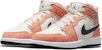 (Preschool) Air Jordan 1 Mid SE 'Orange Suede' DV1341-800