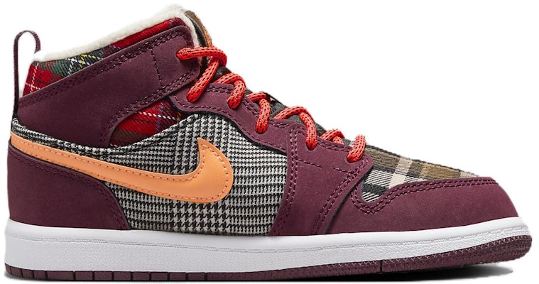 (Preschool) Air Jordan 1 Mid SE 'Plaid' FD5461-608 Order (Preschool) Air Jordan 1 Mid SE 'Plaid' FD5461-608