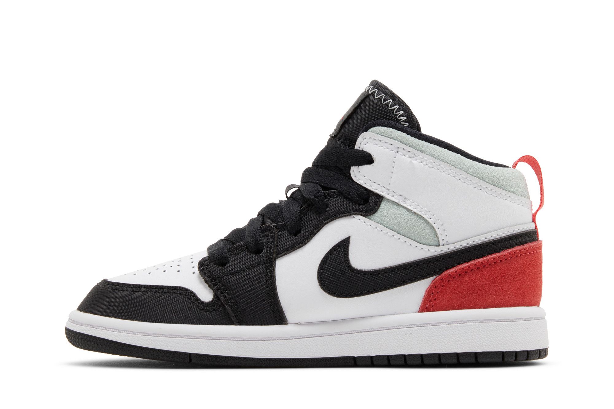 Lookbook (PS) Air Jordan 1 Mid SE 'Punta Negra y Roja' BQ6932-100